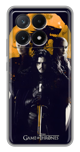 Силиконовый чехол с изображением "Winter Coming" для Xiaomi POCO X6 Pro (5G)