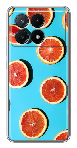Чехол с печатью "Яркие грейпфруты" для Xiaomi POCO X6 Pro (5G)