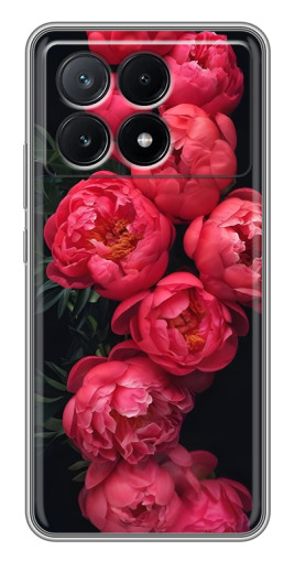 Чехол с принтом "Яркие пионы" для Xiaomi POCO X6 Pro (5G)