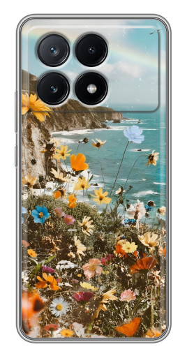Чехол с картинкой "Яркие полевые цветы" для Xiaomi POCO X6 Pro (5G)
