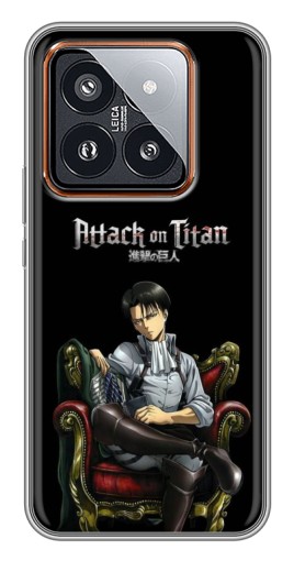 Чехол с принтом "Атака на Титанов" для Xiaomi 14 Pro