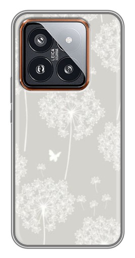 Чехол с картинкой "Фон одуванчиков " для Xiaomi 14 Pro