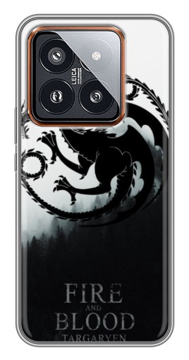 Чехол с печатью "Герб Таргариенов" для Xiaomi 14 Pro