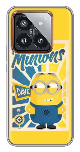 Чехол с принтом "Minions" для Xiaomi 14 Pro