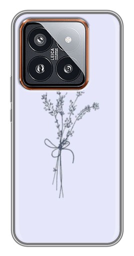 Чехол с принтом "Веточки лаванды" для Xiaomi 14 Pro