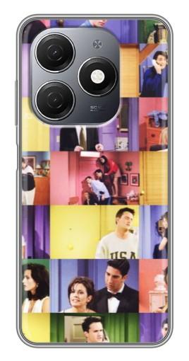 Чехол с картинкой "Актеры Друзья" для TECNO Spark 20