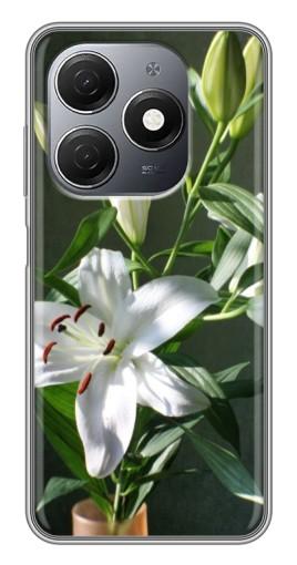 Чехол с картинкой "Белые лилии" для TECNO Spark 20