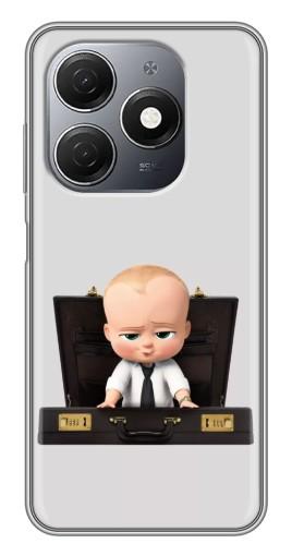 Силиконовый чехол с изображением "Босс с чемоданом" для TECNO Spark 20