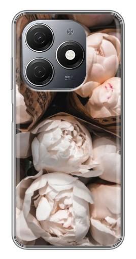 Чехол с картинкой "Букет пионов" для TECNO Spark 20