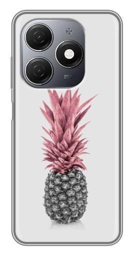 Силиконовый чехол с изображением "Чёрно-белый ананас" для TECNO Spark 20