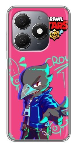 Силиконовый чехол с изображением "Crow Asassin" для TECNO Spark 20