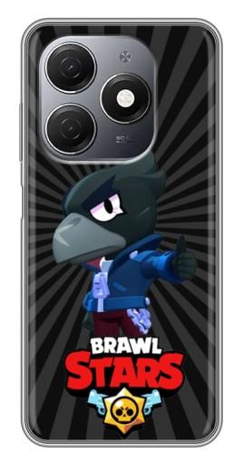 Чехол с принтом "Crow Brawl Stars" для TECNO Spark 20