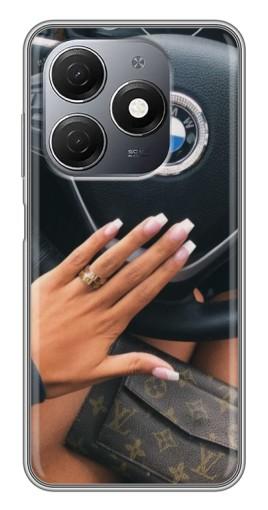 Силиконовый чехол с изображением "Девушка в БМВ" для TECNO Spark 20