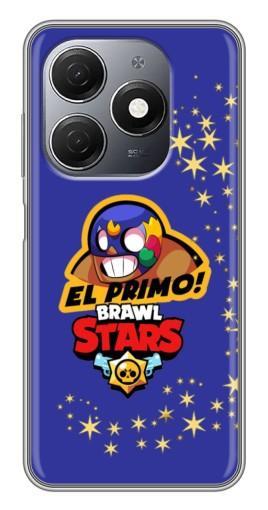 Чехол с принтом "El Primo в маске" для TECNO Spark 20