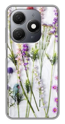 Силиконовый чехол с изображением "Фон полевых цветов" для TECNO Spark 20