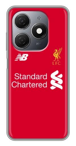 Чехол с принтом "Форма Liverpool" для TECNO Spark 20