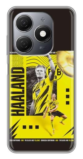 Чехол с печатью "Golden Haaland" для TECNO Spark 20