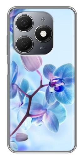 Силиконовый чехол с изображением "Голубые орхидеи" для TECNO Spark 20