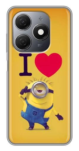 Чехол с печатью "I Love Minion" для TECNO Spark 20