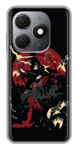 Чехол с картинкой "Итачи с воронами" для TECNO Spark 20