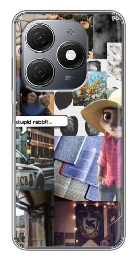 Чехол с принтом "Коллаж Джуди" для TECNO Spark 20