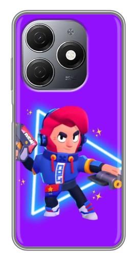 Чехол с принтом "Кольт в наушниках" для TECNO Spark 20