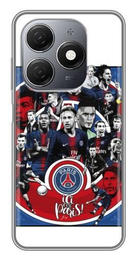 Силиконовый чехол с изображением "Команда PSG" для TECNO Spark 20