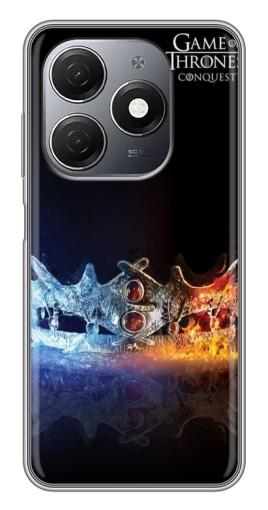 Силиконовый чехол с изображением "Корона" для TECNO Spark 20