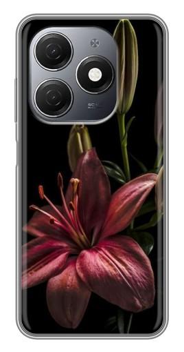 Чехол с принтом "Красная лилия " для TECNO Spark 20