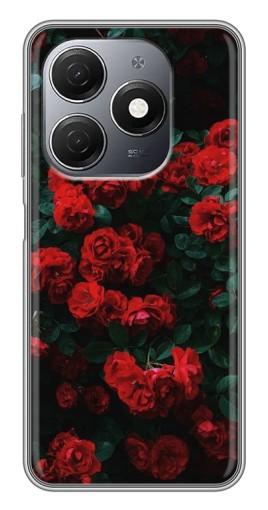 Силиконовый чехол с изображением "Красные розы" для TECNO Spark 20