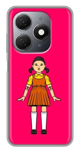 Силиконовый чехол с изображением "Кукла" для TECNO Spark 20