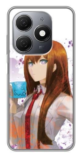 Силиконовый чехол с изображением "Курису с чашкой" для TECNO Spark 20