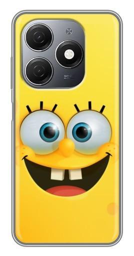 Чехол с печатью "Квадратный Губка Боб" для TECNO Spark 20
