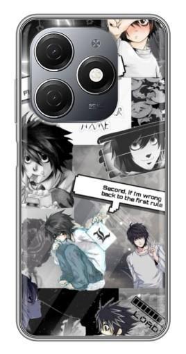 Силиконовый чехол с изображением "L - Death note" для TECNO Spark 20