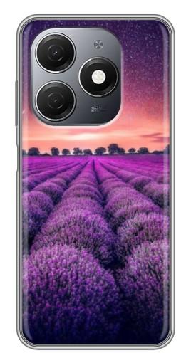 Силиконовый чехол с изображением "Лавандовое поле" для TECNO Spark 20