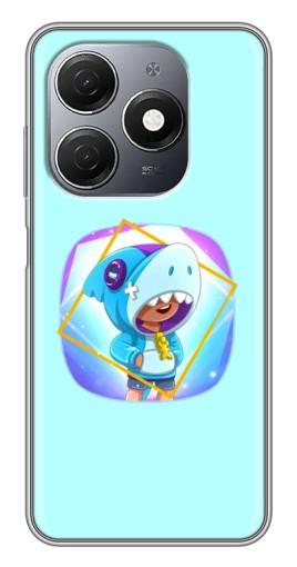 Силиконовый чехол с изображением "Леон Акула" для TECNO Spark 20