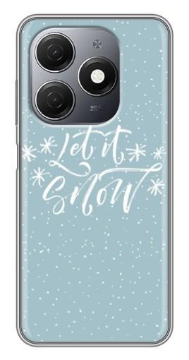 Чехол с печатью "Let it Snow" для TECNO Spark 20