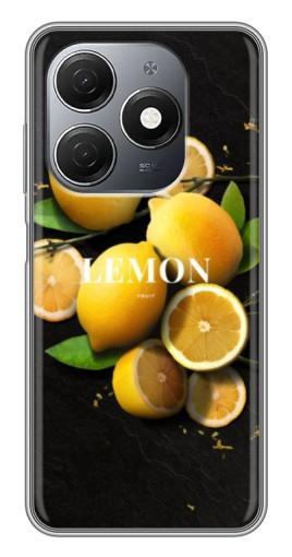 Чехол с печатью "Лимон на черном" для TECNO Spark 20