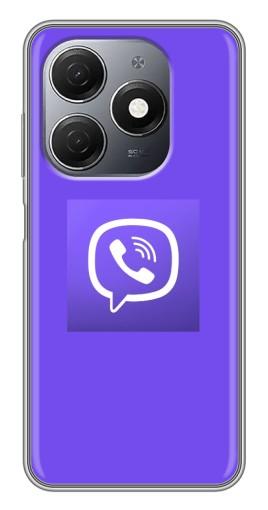 Чехол с принтом "Лого Viber" для TECNO Spark 20