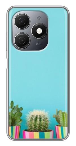 Чехол с картинкой "Маленькие кактусы" для TECNO Spark 20