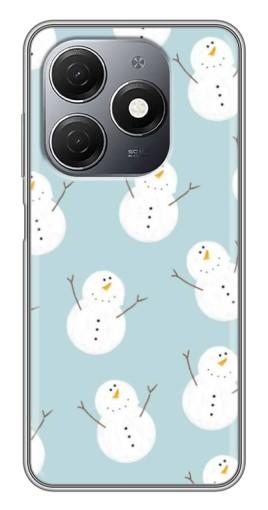 Чехол с печатью "Маленькие снеговики" для TECNO Spark 20