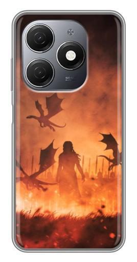 Силиконовый чехол с изображением "Мать драконов" для TECNO Spark 20