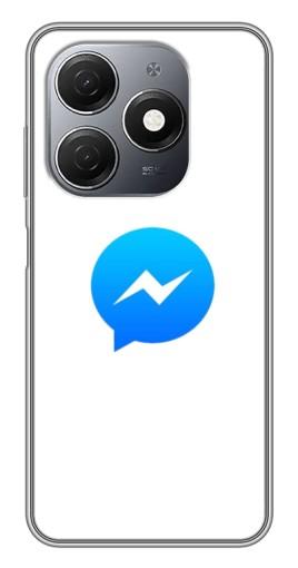 Чехол с печатью "messenger logo" для TECNO Spark 20