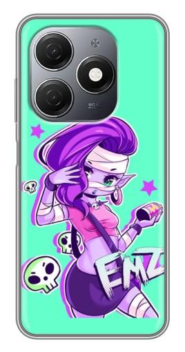 Силиконовый чехол с изображением "Милая Emz" для TECNO Spark 20
