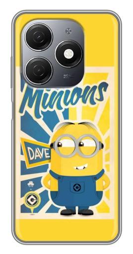 Силиконовый чехол с изображением "Minions" для TECNO Spark 20
