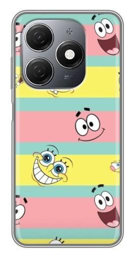 Чехол с картинкой "Мордашки" для TECNO Spark 20