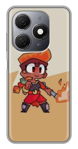 Чехол с картинкой "Нарисованная Amber" для TECNO Spark 20