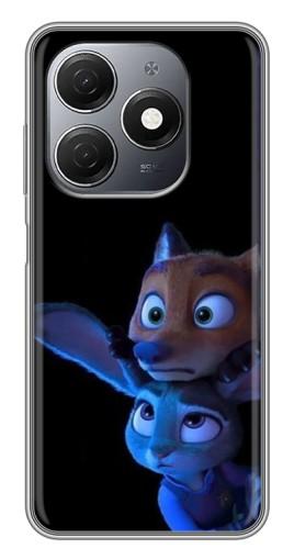Силиконовый чехол с изображением "Ник и Джуди" для TECNO Spark 20