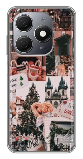 Силиконовый чехол с изображением "Новогоднее настроение" для TECNO Spark 20
