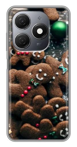 Чехол с принтом "Новогодние человечки" для TECNO Spark 20